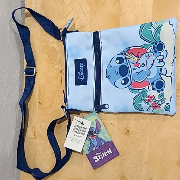 Disney Lilo & Stitch Palm Tree Passport Crossbody Bag - Picture 2 of 16